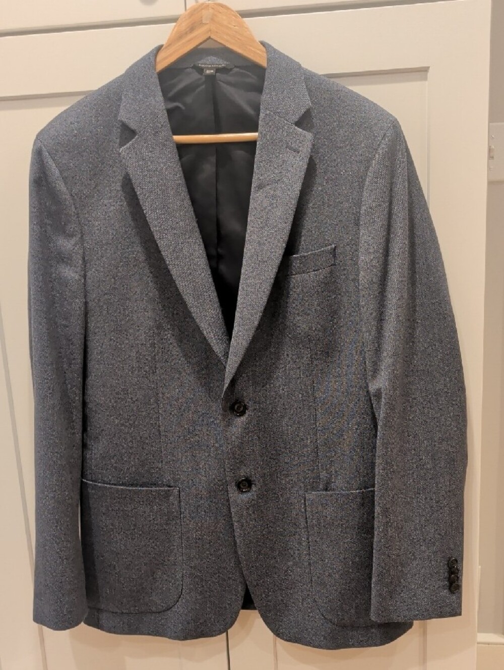 Banana Republic Men's Textured Gray-Blue Blazer